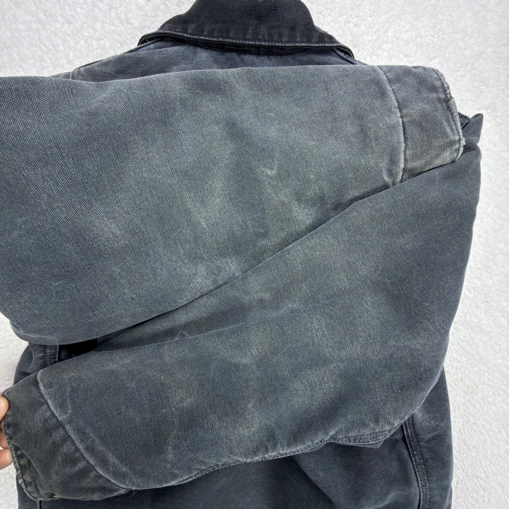 Carhartt Detroit Jacket Blanket Lined Mens Medium J97 PTL Petrol Gray - Picture 12 of 16